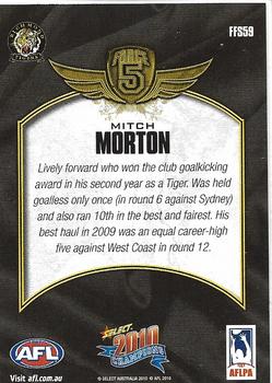 2010 Select AFL Champions - Force 5 Foil Signatures #FFS59 Mitch Morton Back